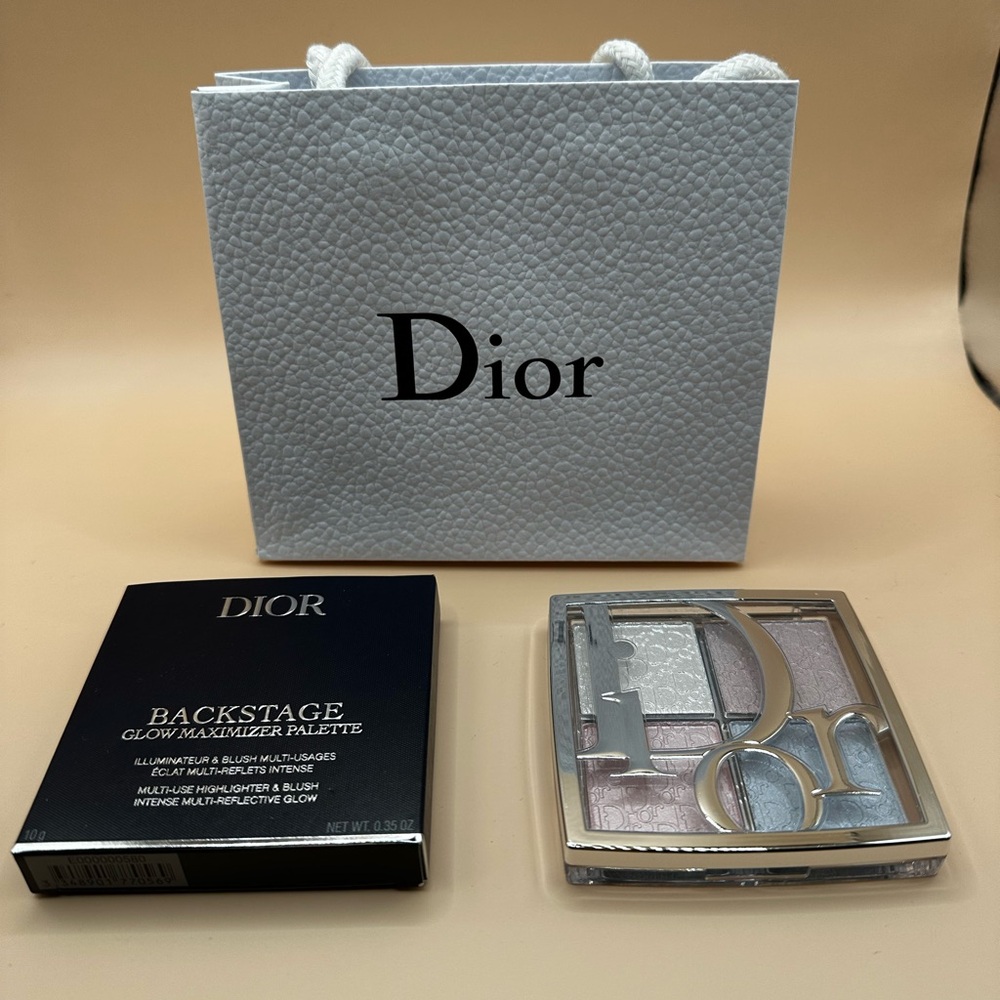 Dior Backstage Glow Palette with Silver and Pink Hues